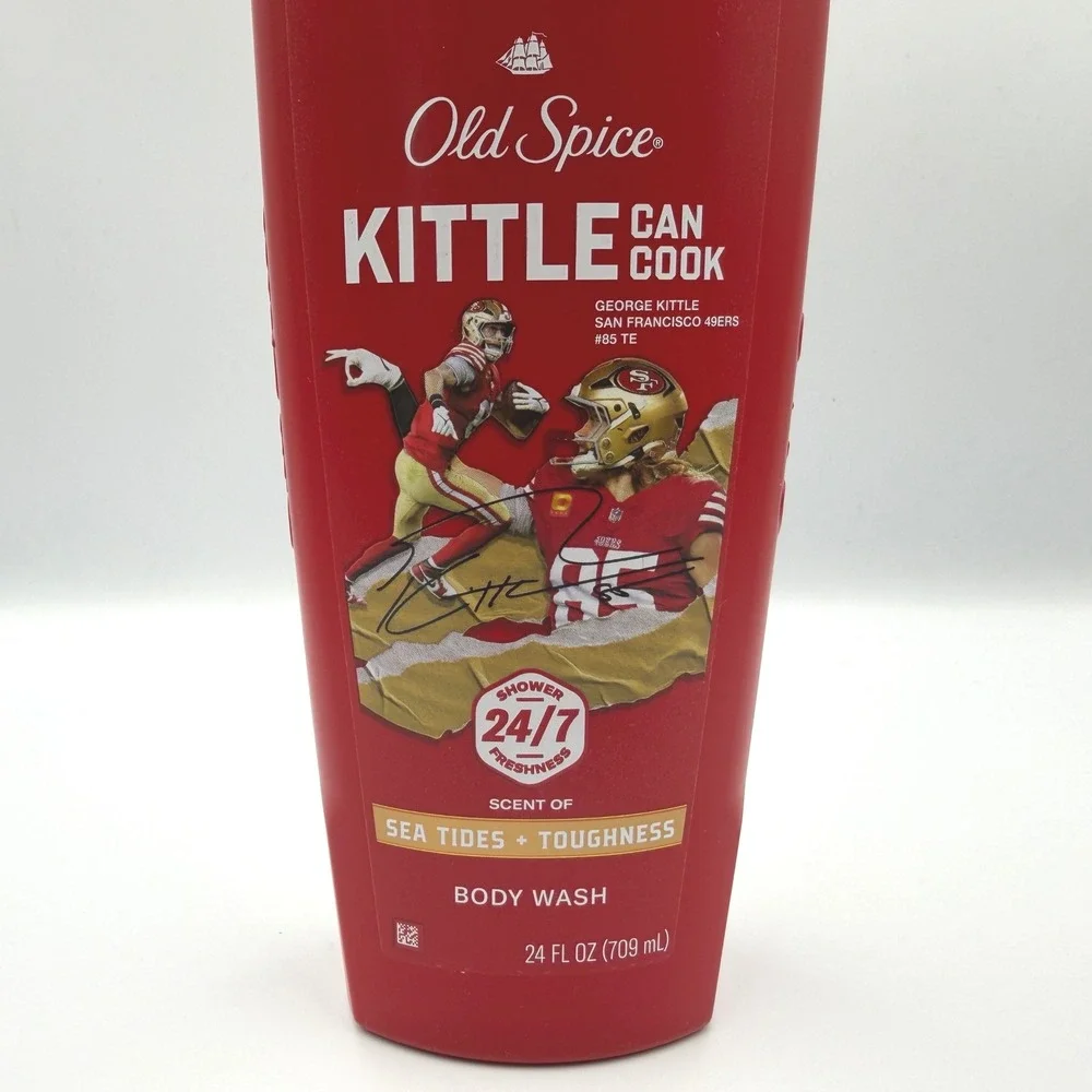 Old Spice Body Wash Men 24oz Red New George Kittle NFL Collector Edition 49ers